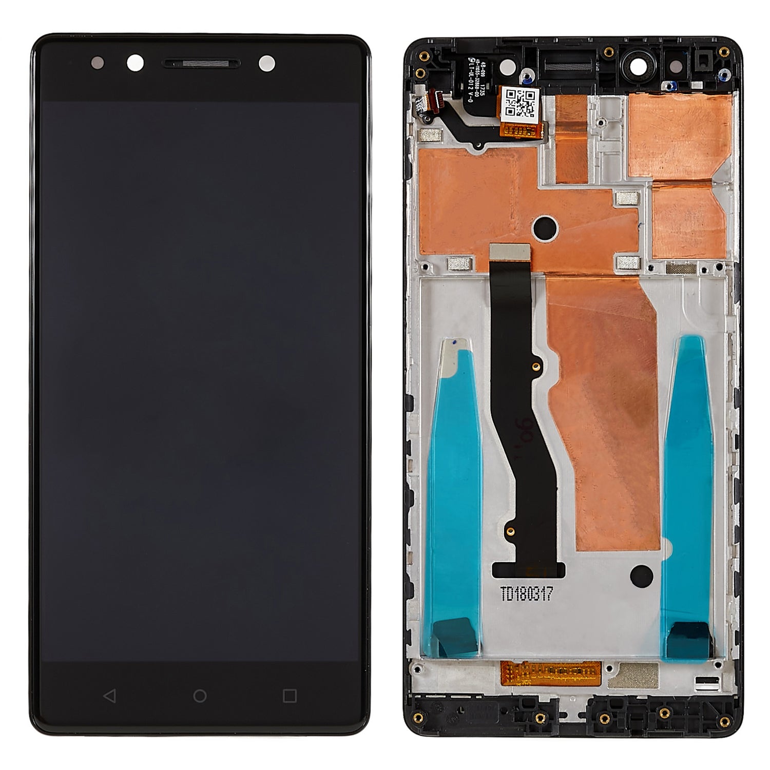 For Lenovo K8 Note XT1902-3 Grade B LCD Screen and Digitizer Assembly Frame Part (without Logo)